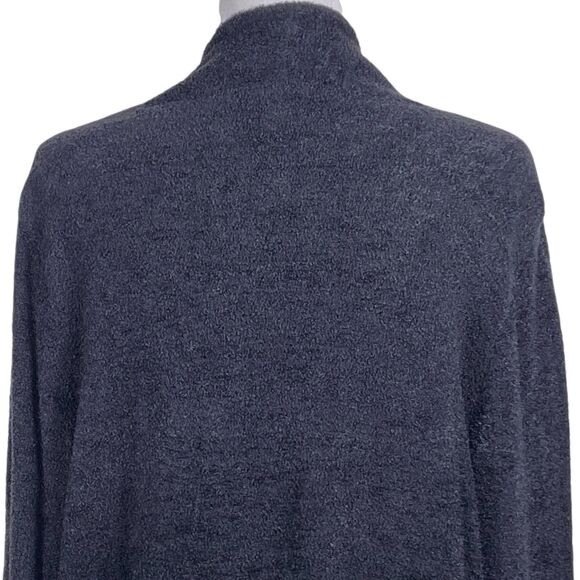 BAREFOOT DREAMS Cozychic Lite Island Wrap Cardigan Plus 1X Black #903 EUC - Picture 12 of 16